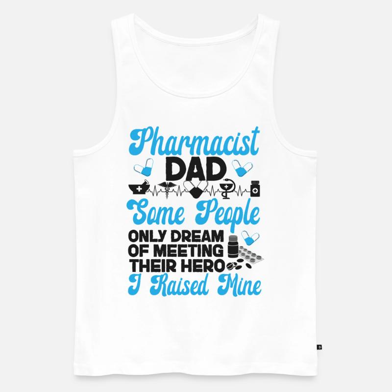 Pharmacy Tech Technician - Männer Premium Bio Tank Top - Weiß