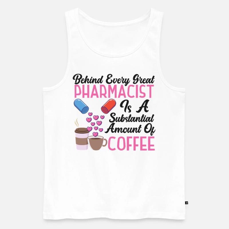 Pharmacy Tech Technician - Männer Premium Bio Tank Top - Weiß