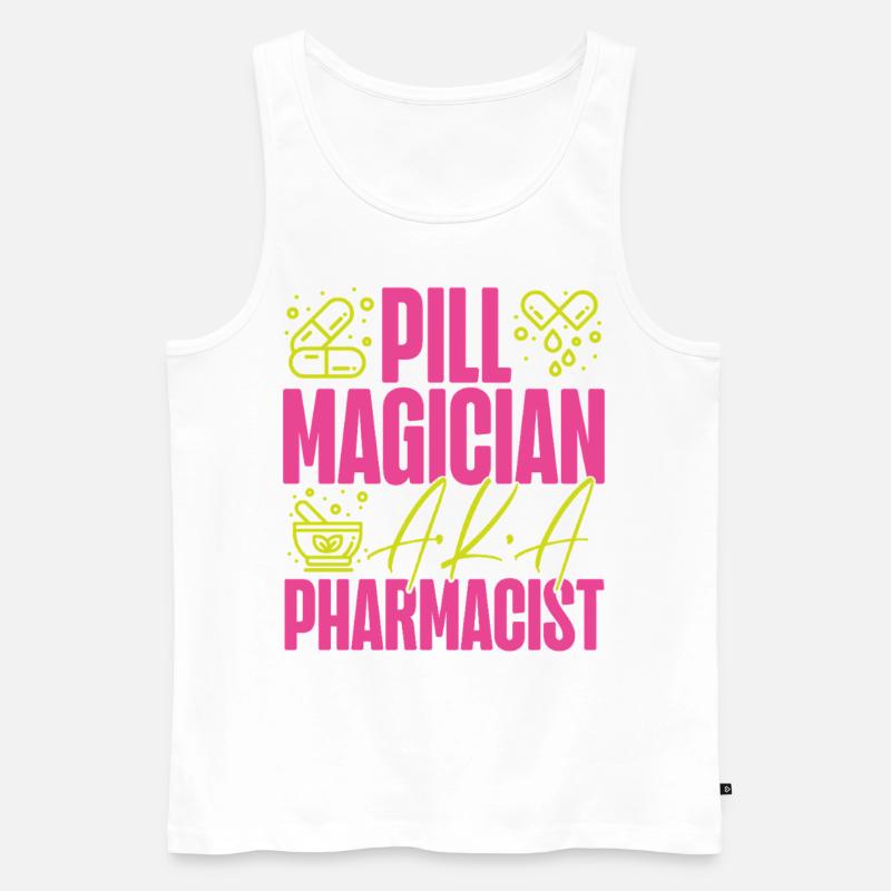 Pharmacy Tech Technician - Männer Premium Bio Tank Top - Weiß