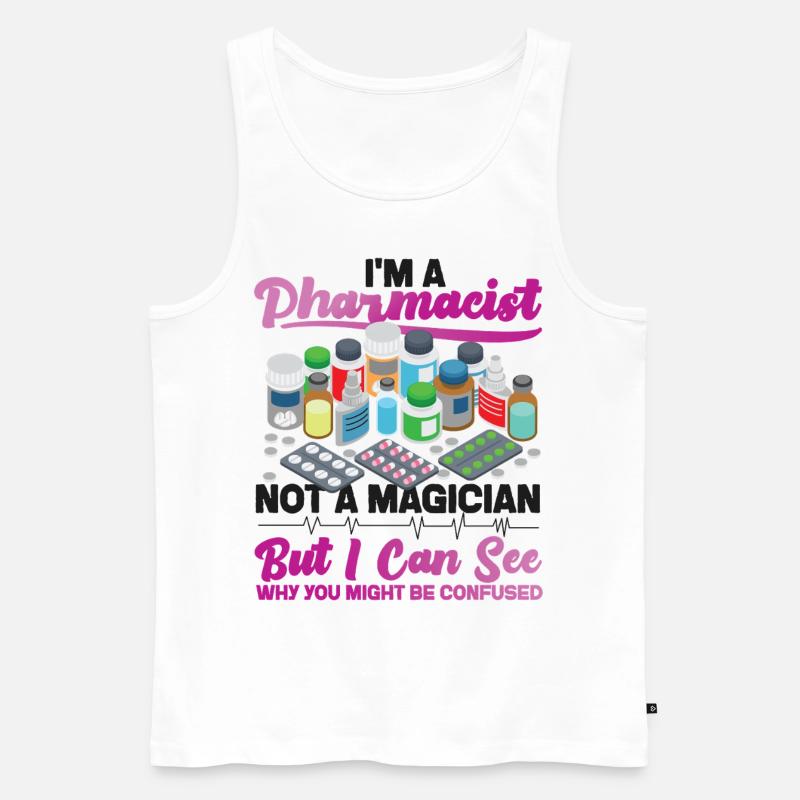 Pharmacy Tech Technician - Männer Premium Bio Tank Top - Weiß