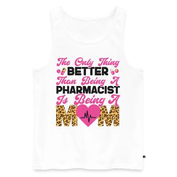 Technicien en pharmacie - Débardeur bio Premium Homme - blanc - Devant - Michal (187cm)