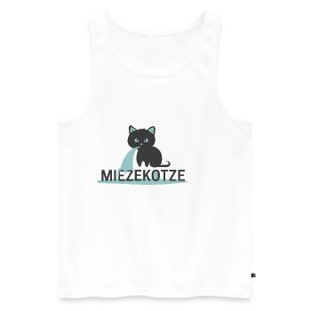 Kitty kitty cat hangover funny gift - Men's Premium Organic Tank Top - white - Front - AI Model Male 178 light (178cm)