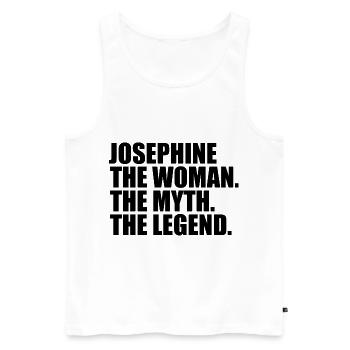 Woman Myth Legend Name Josephine - Men's Premium Organic Tank Top - white - Front - Michal (187cm)