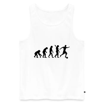 Evolution Football Sport Ball Development Hobby - Men's Premium Organic Tank Top - white - Front - Michal (187cm)