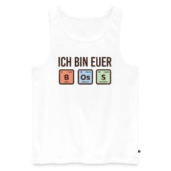 Chemiker Physik Boss PSE Team cooles Element - Männer Premium Bio Tank Top - Weiß - Vorne - Michal (187cm)