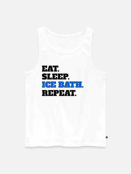 Ice bath - Männer Premium Bio Tank Top - Weiß