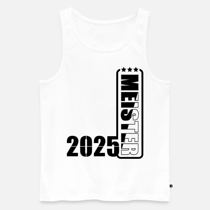 Meister 2025 - Männer Premium Bio Tank Top - Weiß