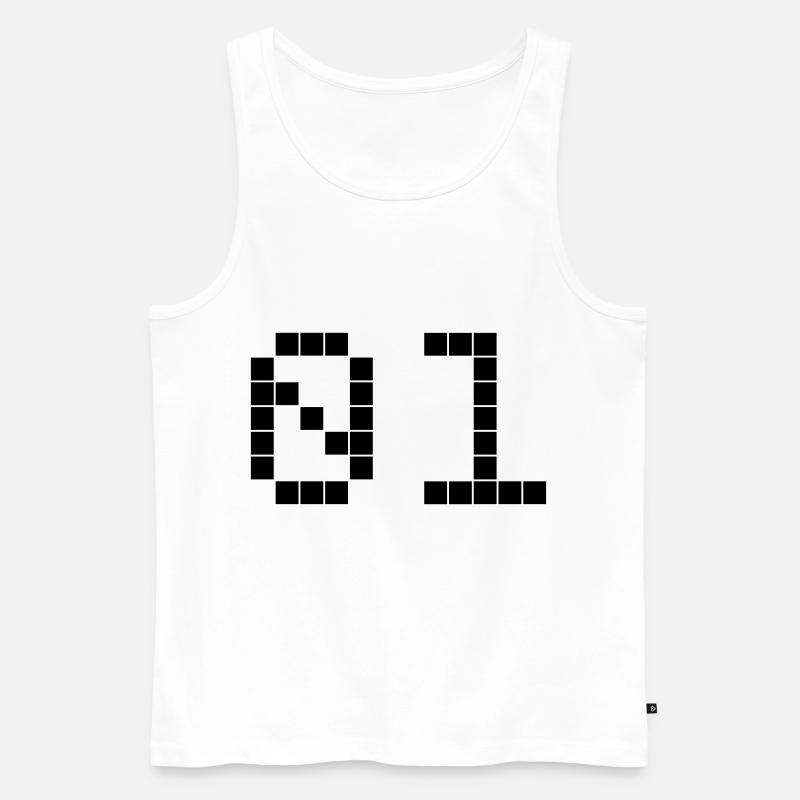 01 - Team - Crew - Männer Premium Bio Tank Top - Weiß
