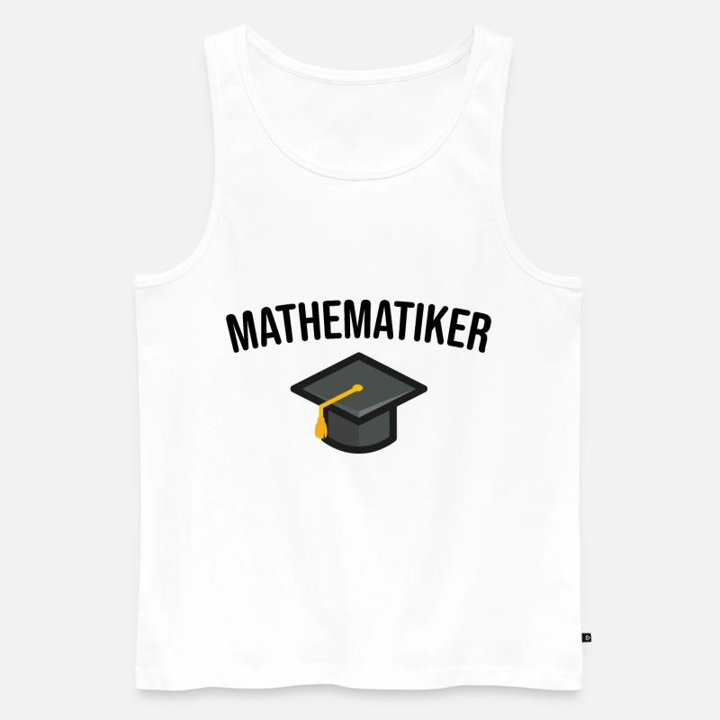 Mathematiker Studium Abschluss - Männer Premium Bio Tank Top - Weiß