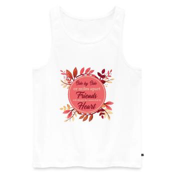 Thanksgiving Friend Friendship Cas Women Outfit - Débardeur bio Premium Homme - blanc - Devant - AI Model Male 178 light (178cm)
