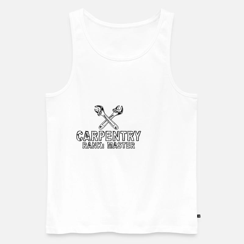 Carpentry Rank Master 4 - Männer Premium Bio Tank Top - Weiß