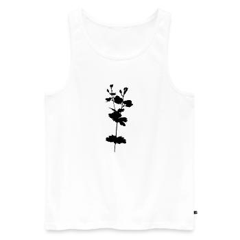 Prix d’honneur plante à fleurs - Débardeur bio Premium Homme - blanc - Devant - Michal (187cm)