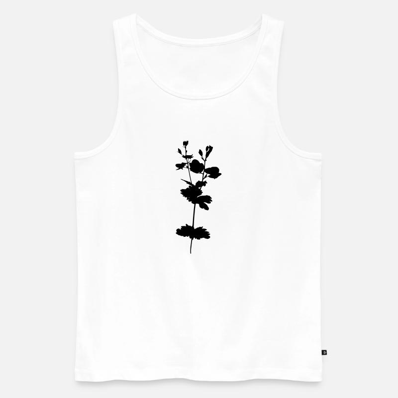 Ehrenpreis blume pflanze - Männer Premium Bio Tank Top - Weiß