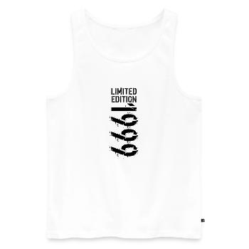 LIMITED EDITION 1999 NOIR - Débardeur bio Premium Homme - blanc - Devant - Michal (187cm)