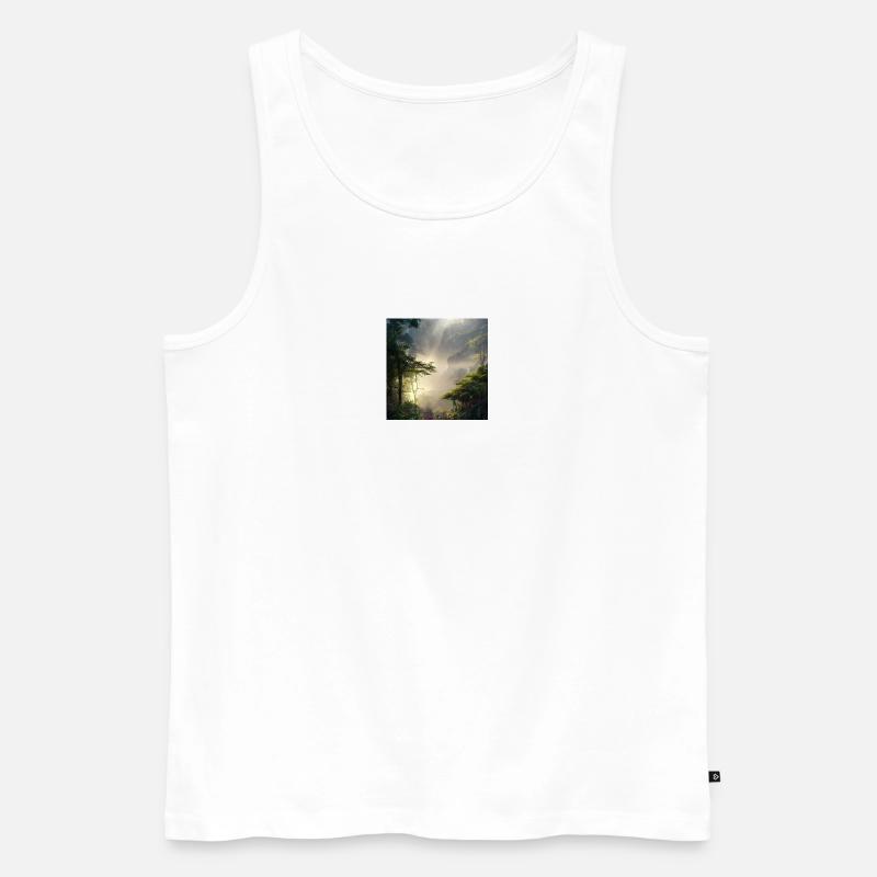 schöne landschaft - Männer Premium Bio Tank Top - Weiß