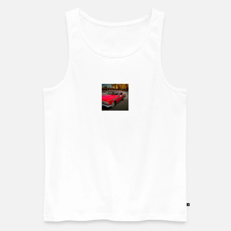 Auto Oldtimer classic car - Männer Premium Bio Tank Top - Weiß
