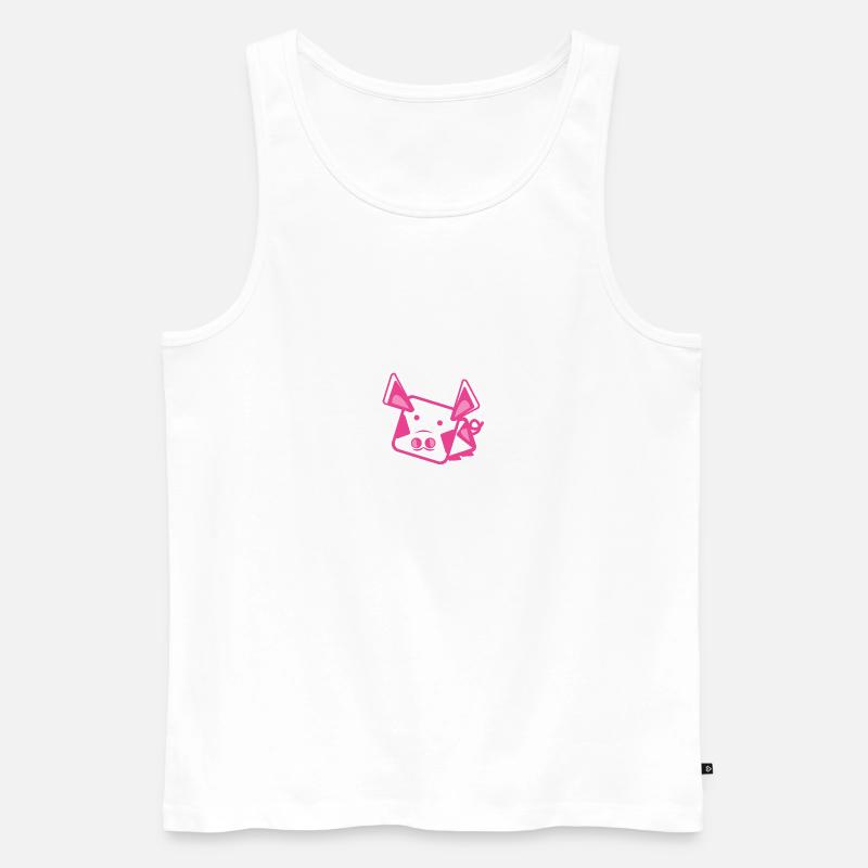 pig - Männer Premium Bio Tank Top - Weiß