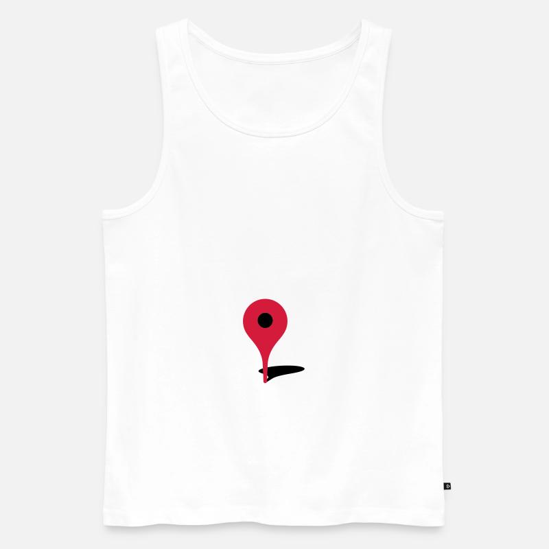 Geek - Men's Premium Organic Tank Top - white