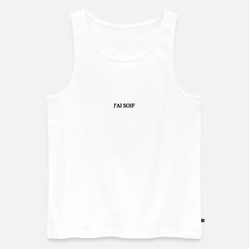 ICH HABE DURST - Männer Premium Bio Tank Top - Weiß
