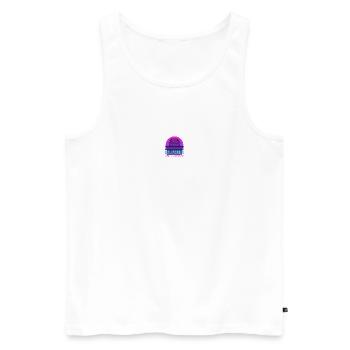 Los Santos - Men's Premium Organic Tank Top - white - Front - AI Model Male 178 light (178cm)