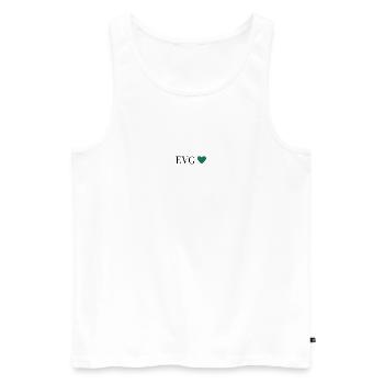 EVG vert - Débardeur bio Premium Homme - blanc - Devant - Michal (187cm)