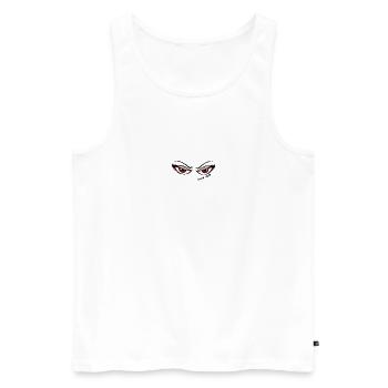 THE LOOK THAT KILLS eye of tiger - Men's Premium Organic Tank Top - white - Front - Michal (187cm)