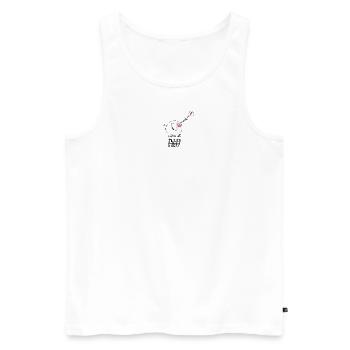 Trompeter - Männer Premium Bio Tank Top - Weiß - Vorne - AI Model Male 178 light (178cm)