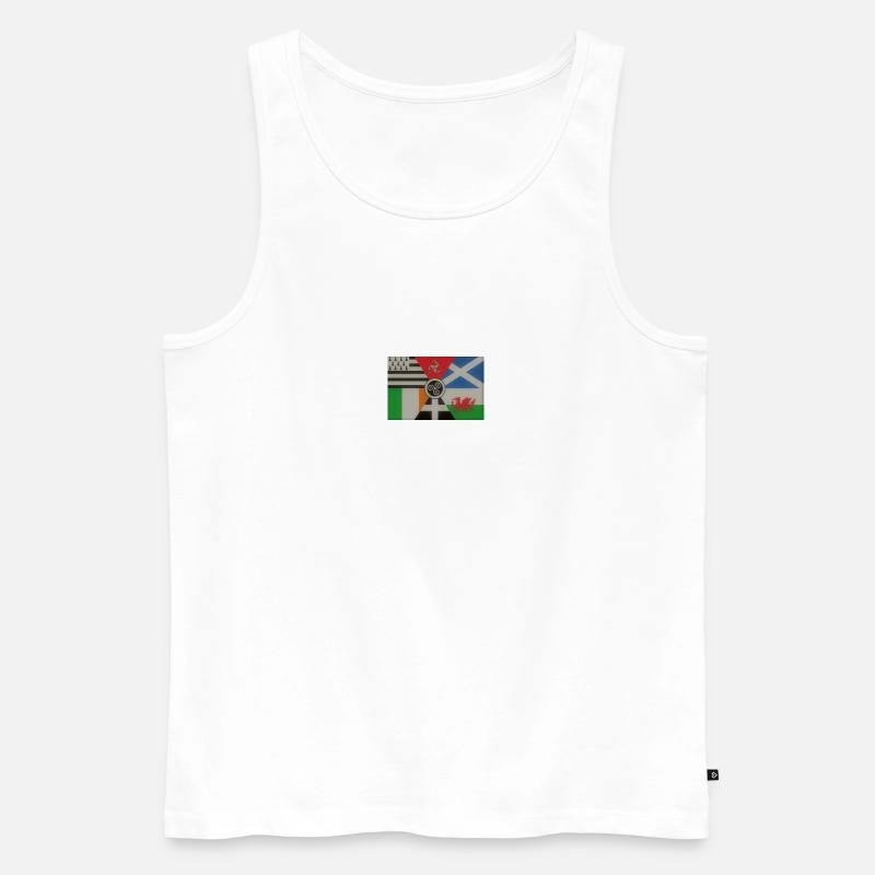 interkeltische Flagge - Männer Premium Bio Tank Top - Weiß