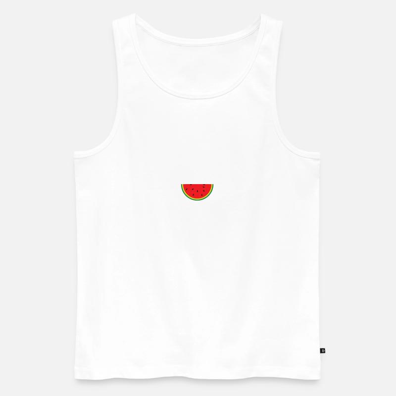melone - Männer Premium Bio Tank Top - Weiß