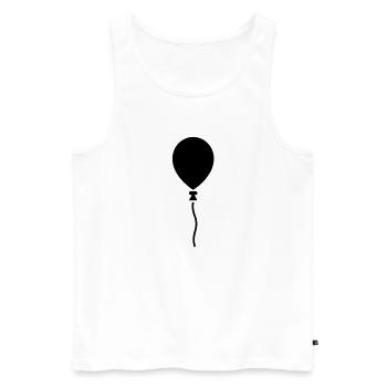 Luftballon - Männer Premium Bio Tank Top - Weiß - Vorne - Michal (187cm)