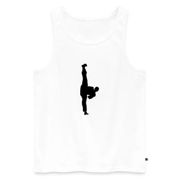 taekwondo sport2 - Débardeur bio Premium Homme - blanc - Devant - Michal (187cm)