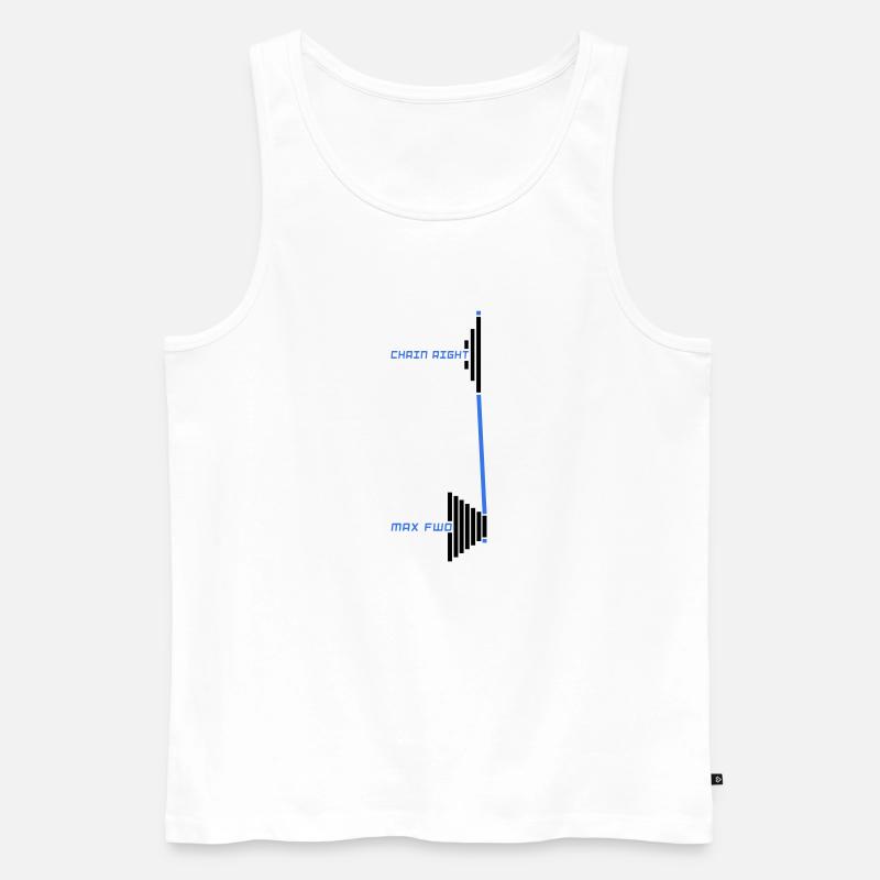 Kette rechts - Männer Premium Bio Tank Top - Weiß
