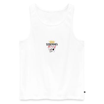 Roi de la natation - Débardeur bio Premium Homme - blanc - Devant - Michal (187cm)