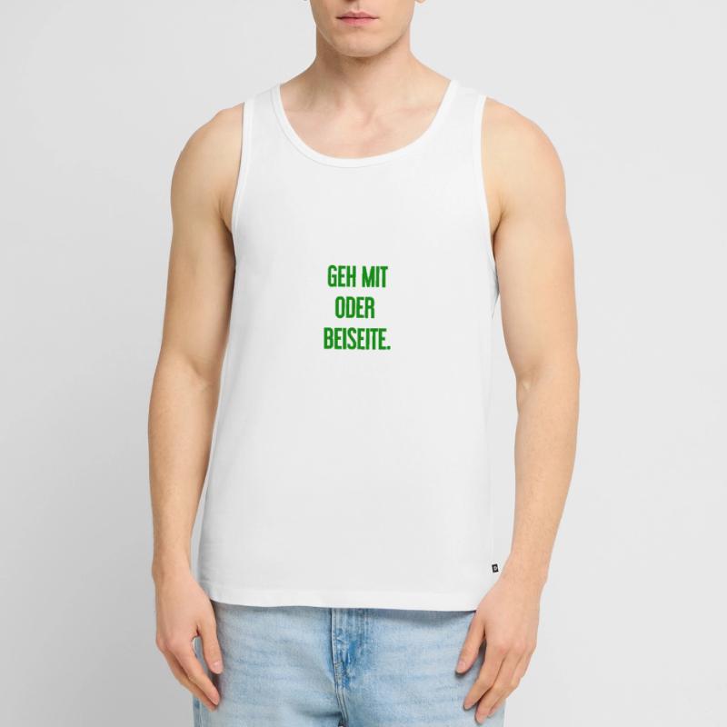 Geh mit oder beiseite Männer Premium Bio Tank Top