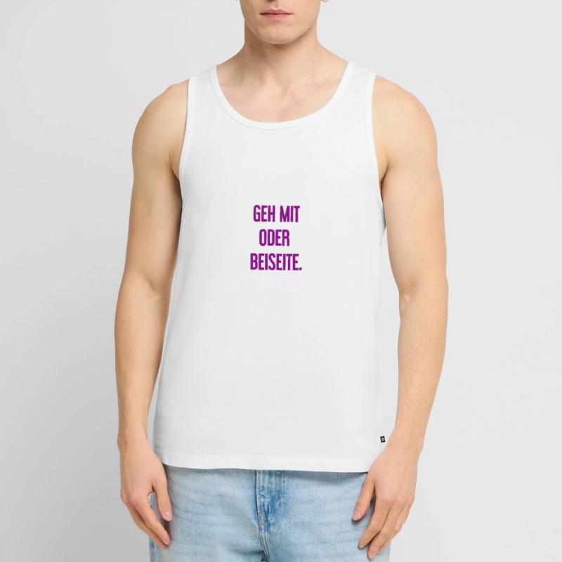 Geh mit oder beiseite Männer Premium Bio Tank Top