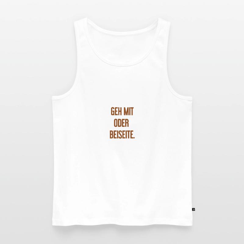 Geh mit oder beiseite Männer Premium Bio Tank Top