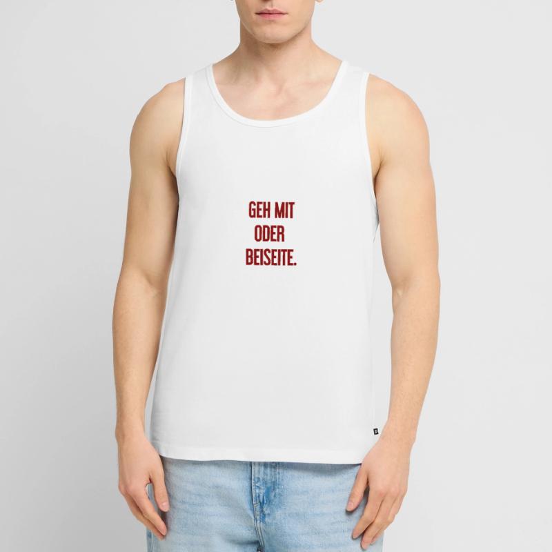 Geh mit oder beiseite Männer Premium Bio Tank Top