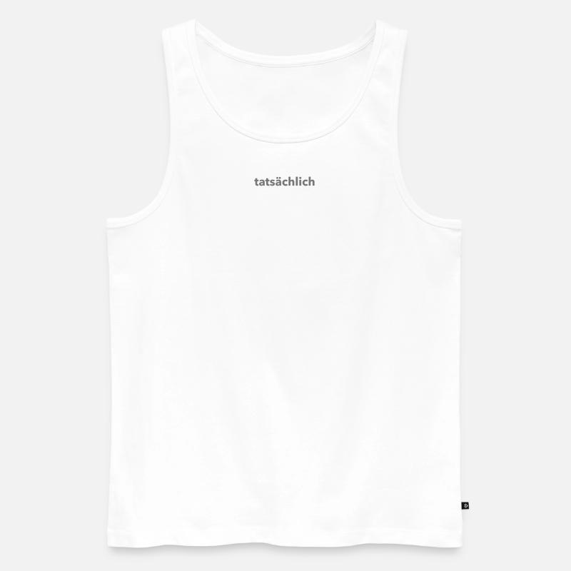 TATSÄCHLICH - Männer Premium Bio Tank Top - Weiß