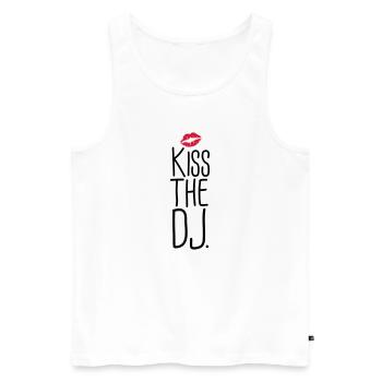 dj - Débardeur bio Premium Homme - blanc - Devant - Michal (187cm)