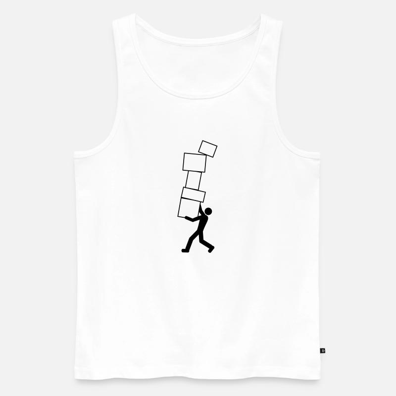 removal - Männer Premium Bio Tank Top - Weiß
