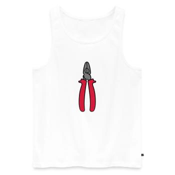 pinces tirez Nip hors Greifzange grab vis de petit - Débardeur bio Premium Homme - blanc - Devant - Michal (187cm)