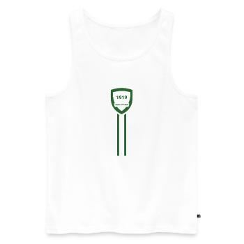 Saint Etienne football club - Men's Premium Organic Tank Top - white - Front - AI Model Male 178 light (178cm)