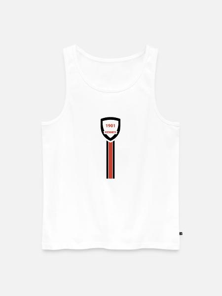 Fodboldklubben Rennes - Herre Premium økologisk tanktop - hvid