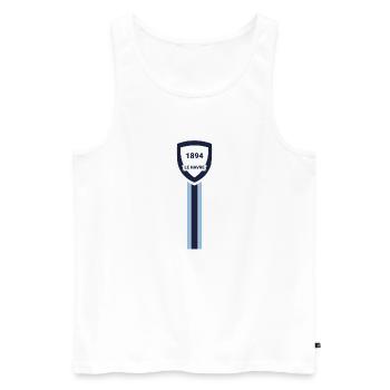 Le Havre football club - Débardeur bio Premium Homme - blanc - Devant - AI Model Male 178 light (178cm)