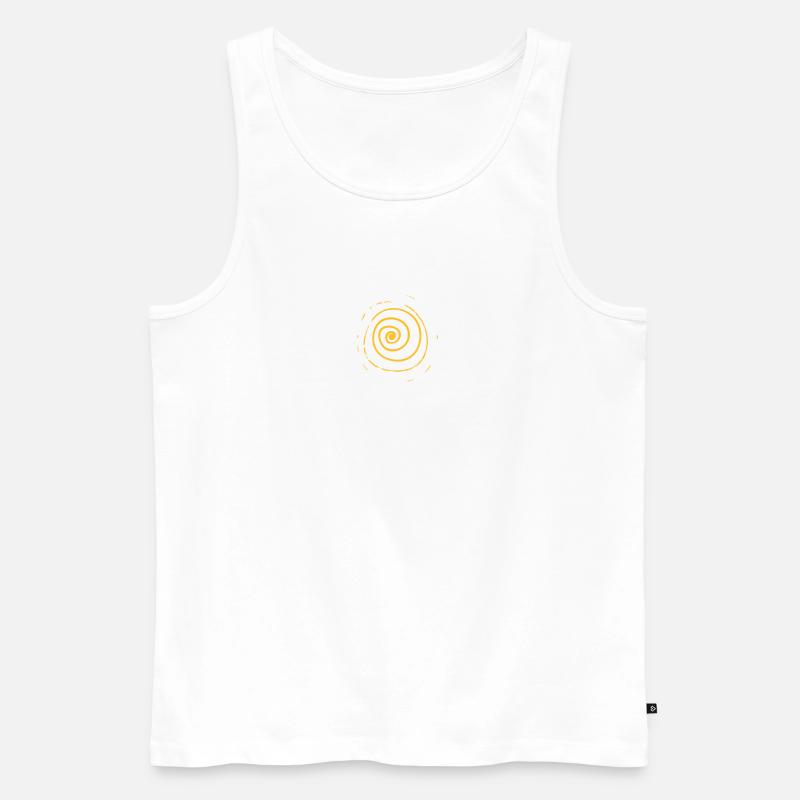 Spirale - Männer Premium Bio Tank Top - Weiß