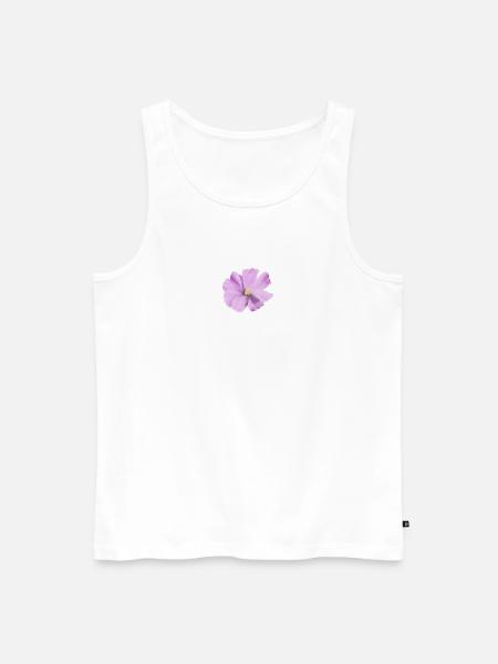 Lilas fleur aquarelle - Débardeur bio Premium Homme - blanc