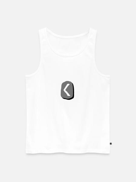 Runa Kauna - Canottiera ecologica premium da uomo - bianco