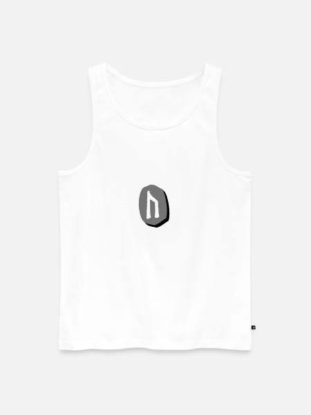 Uruz Rune - Men's Premium Organic Tank Top - white