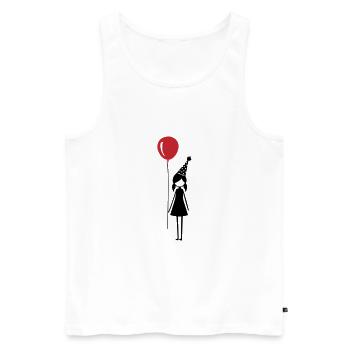 Birthday Balloon Girl Children's Birthday Party - Men's Premium Organic Tank Top - white - Front - Michal (187cm)