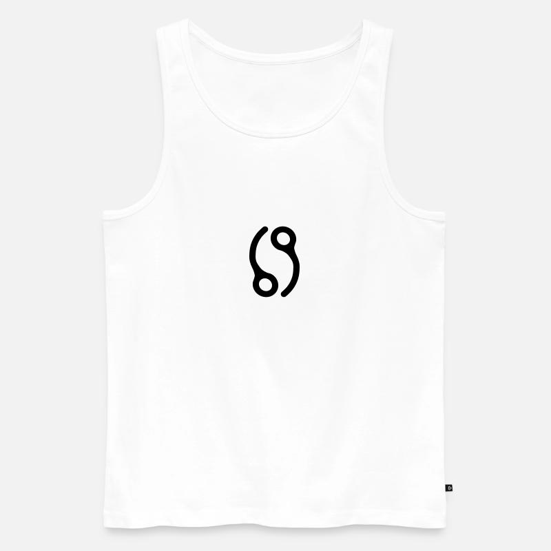 69 Schluss Pins - Männer Premium Bio Tank Top - Weiß